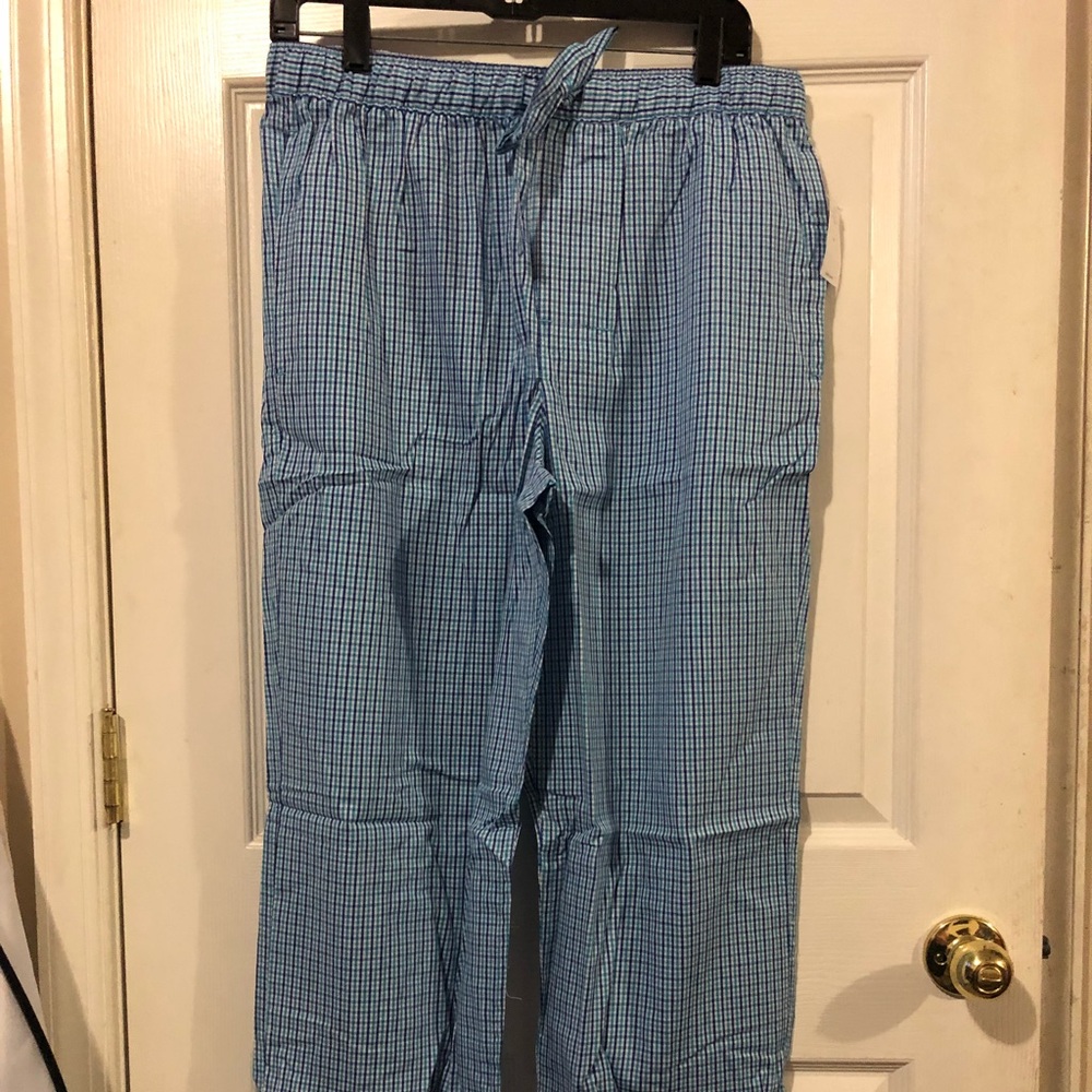 Gap Size M blue checkered pajama pants